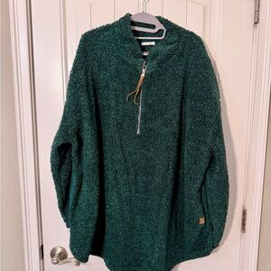 Maurices Textured Green Jacket 3X
